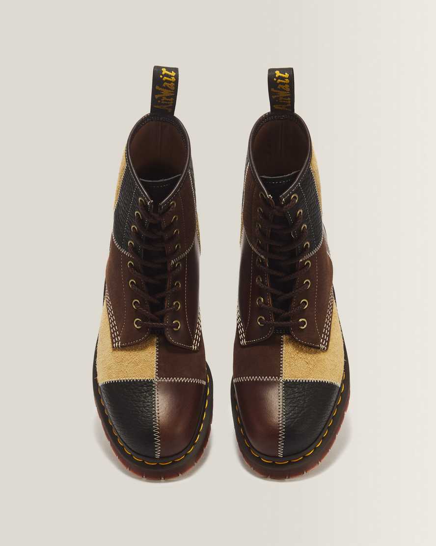 1460 PWRK 8 Eye Leather & Nubuck Lace Up Boots