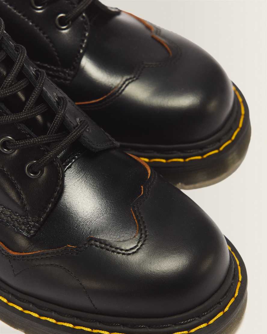 1460 Pascal RI 8 Eye Analine & Vintage Smooth Leather Boots
