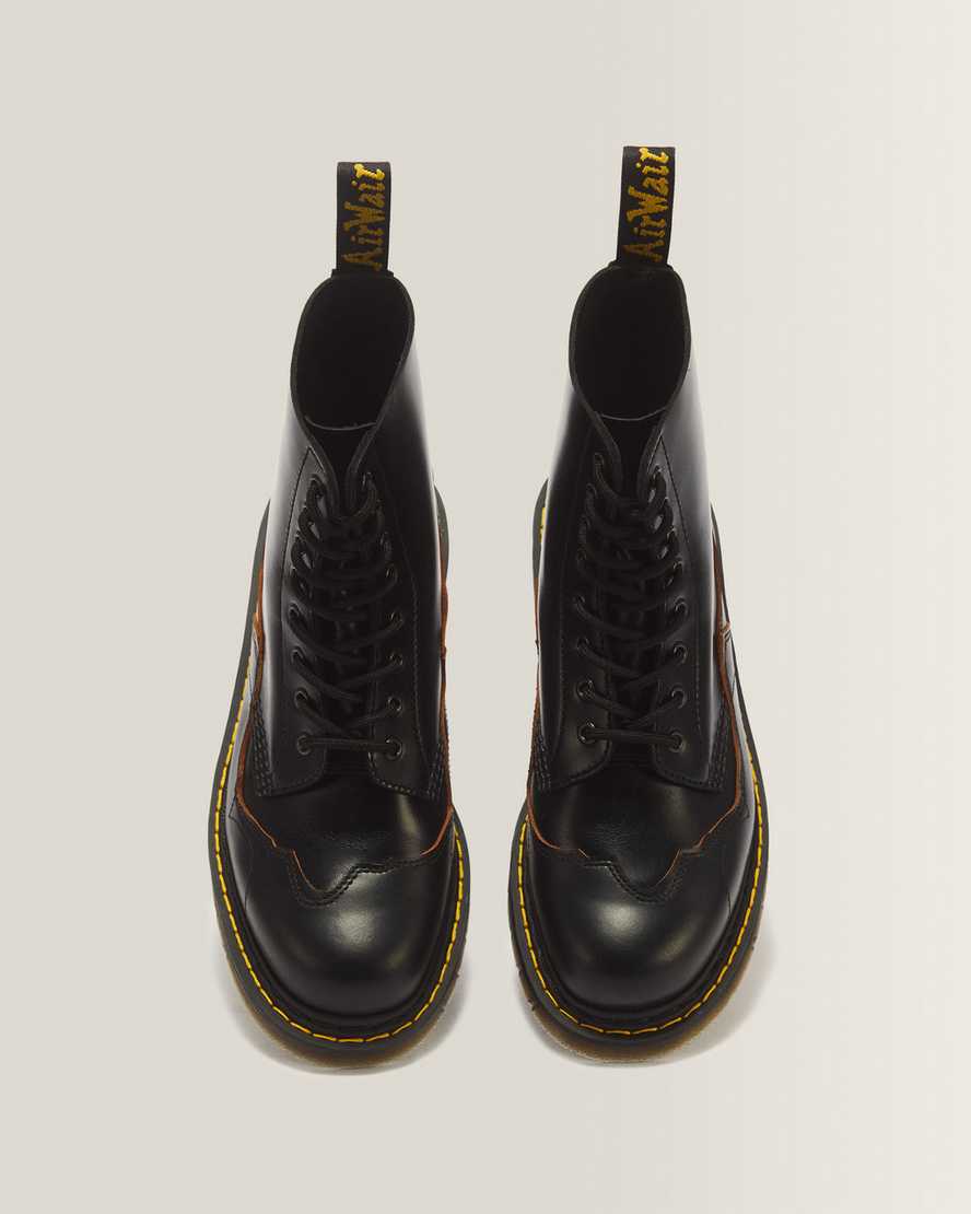 1460 Pascal RI 8 Eye Analine & Vintage Smooth Leather Boots