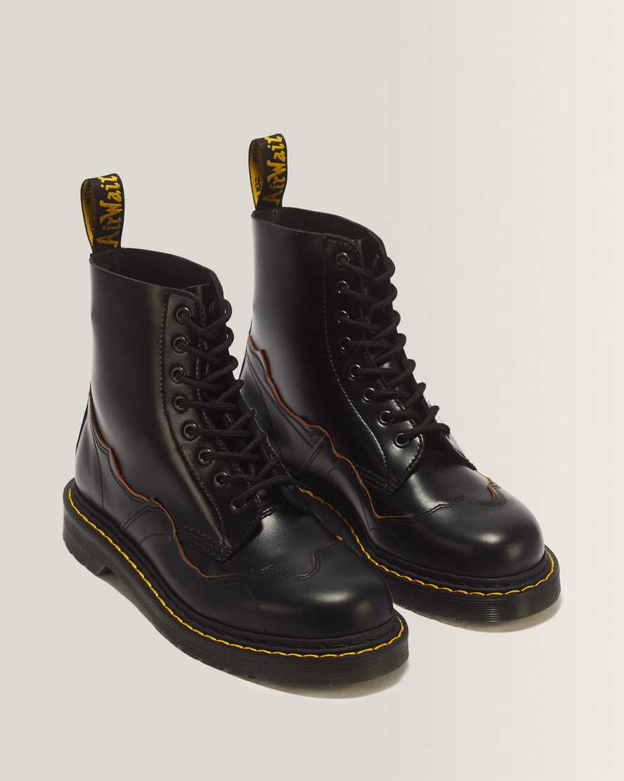 1460 Pascal RI 8 Eye Analine & Vintage Smooth Leather Boots