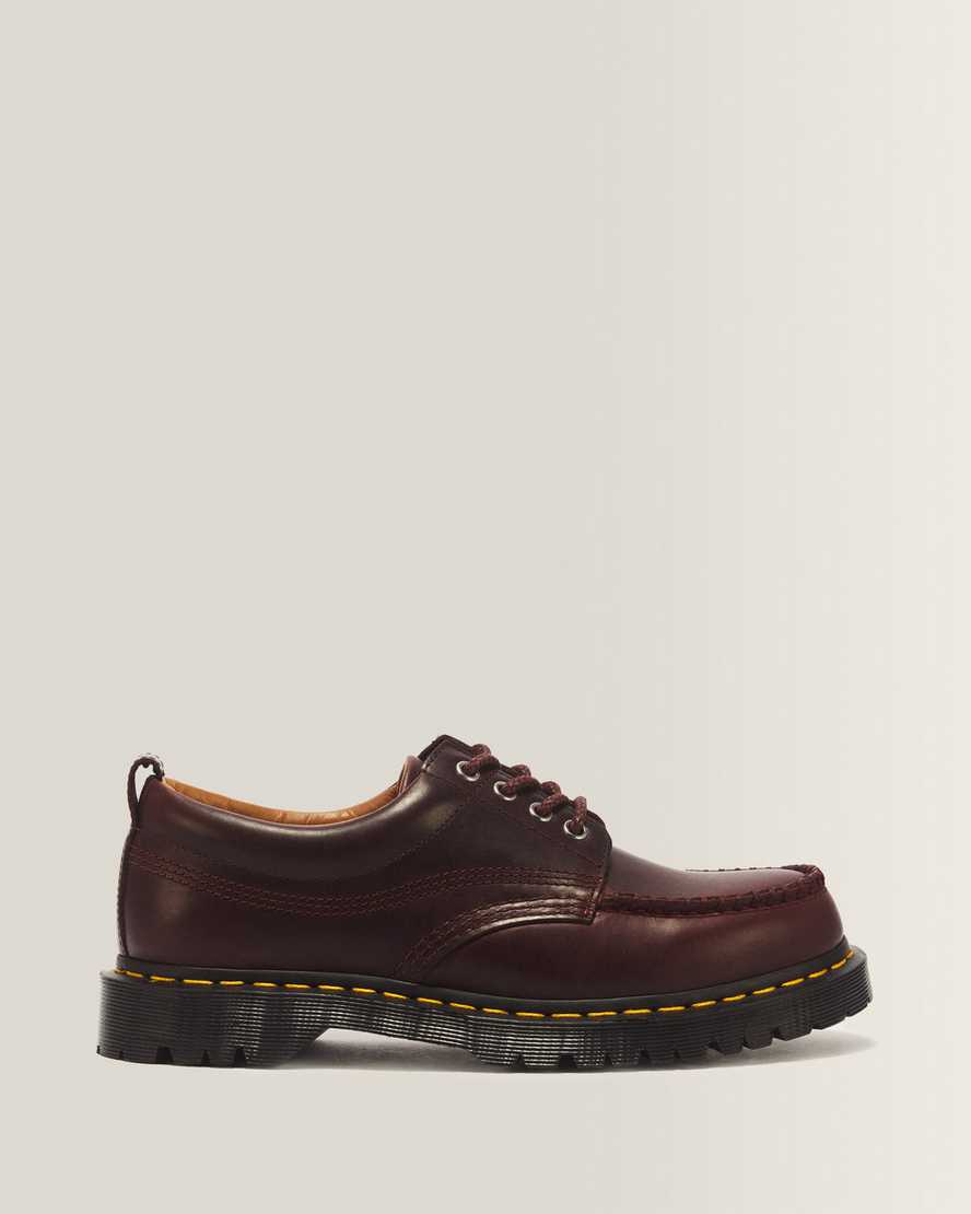 Lowell 4 Eye Mayhem Leather Moc Toe Shoes