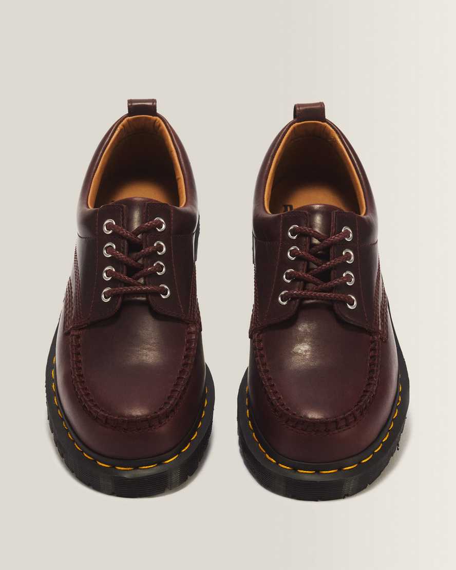 Lowell 4 Eye Mayhem Leather Moc Toe Shoes