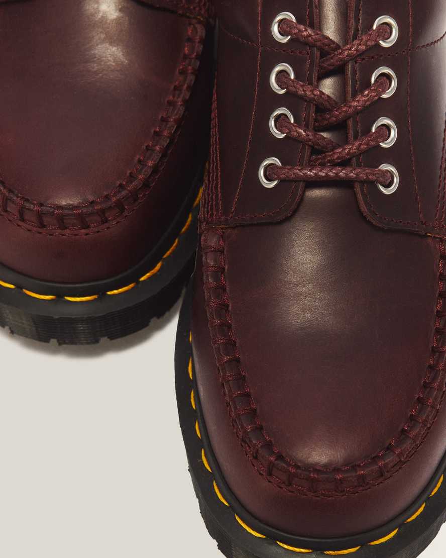 Lowell 4 Eye Mayhem Leather Moc Toe Shoes