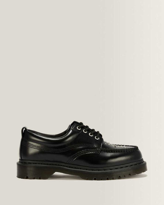 Lowell Stud Analine Leather Moc Toe Shoes
