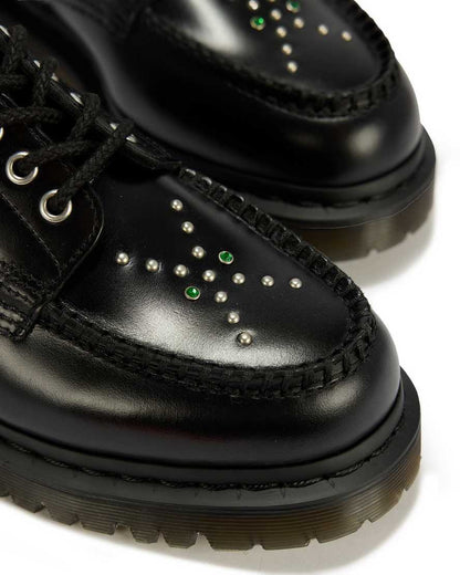 Lowell Stud Analine Leather Moc Toe Shoes