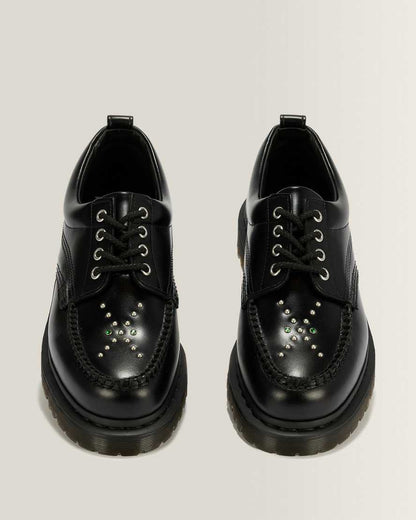 Lowell Stud Analine Leather Moc Toe Shoes