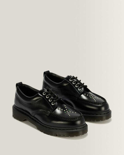 Lowell Stud Analine Leather Moc Toe Shoes