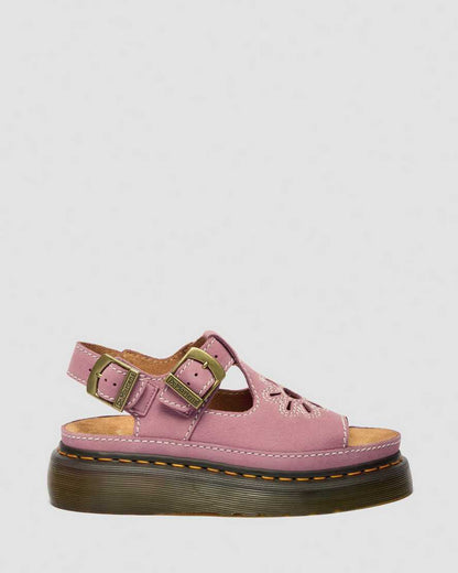 Dunnet Flower Nubuck Platform Sandals