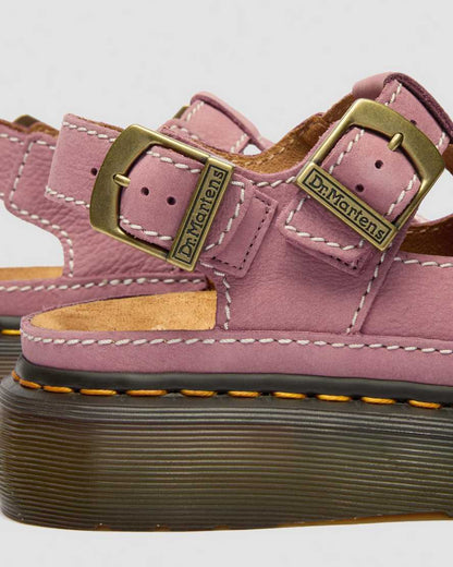 Dunnet Flower Nubuck Platform Sandals