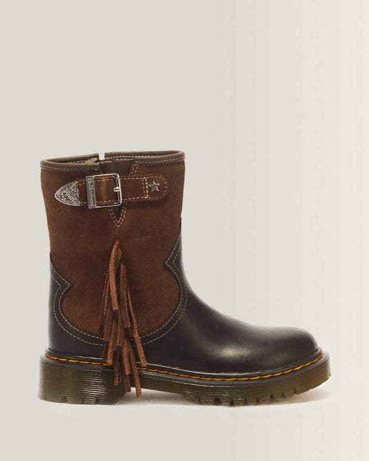 Genaya Desert Rodeo Junior Leather & Suede Rigger Boots