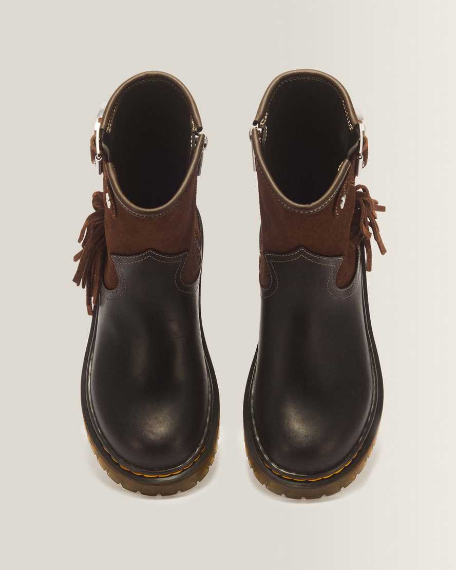 Genaya Desert Rodeo Junior Leather & Suede Rigger Boots
