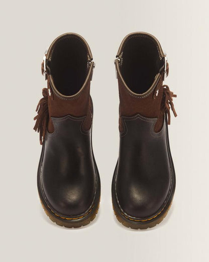 Genaya Desert Rodeo Junior Leather & Suede Rigger Boots