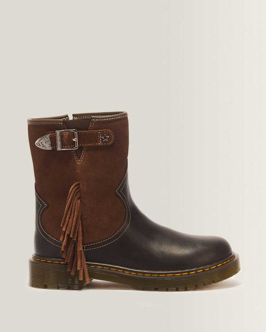 Genaya Desert Rodeo Junior Leather & Suede Rigger Boots