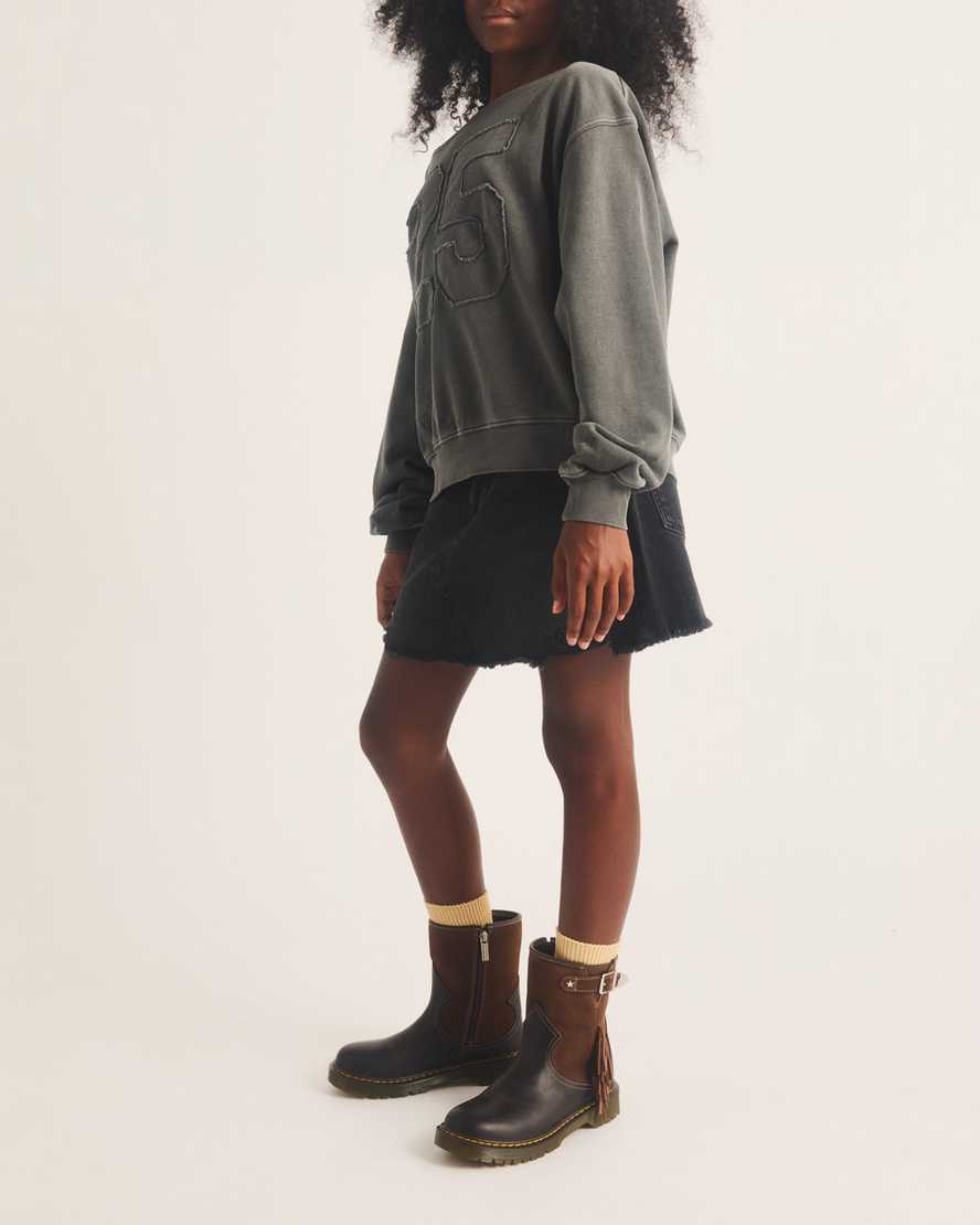 Genaya Desert Rodeo Junior Leather & Suede Rigger Boots