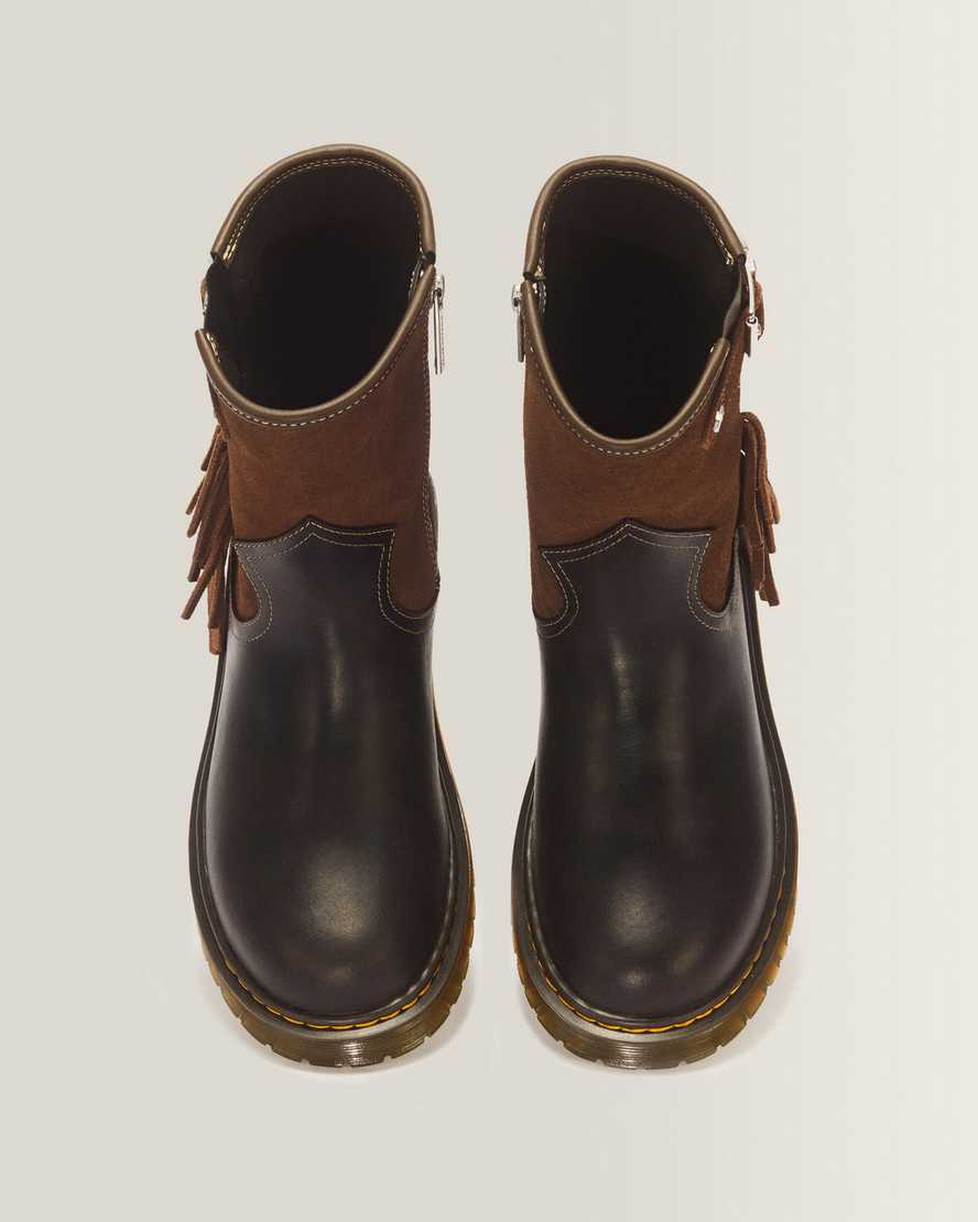 Genaya Desert Rodeo Junior Leather & Suede Rigger Boots