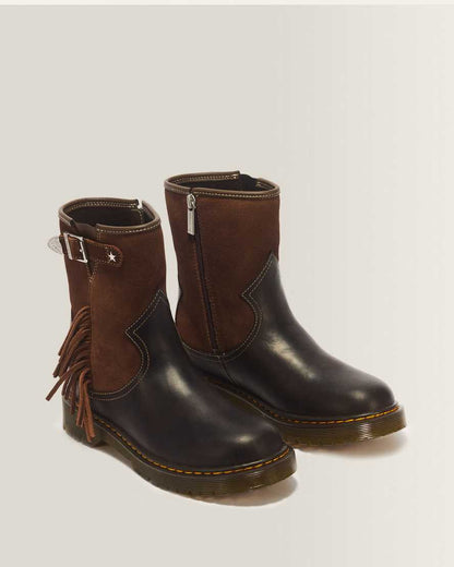 Genaya Desert Rodeo Junior Leather & Suede Rigger Boots