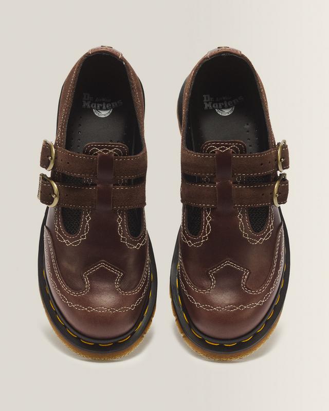 8065 Desert Rodeo Leather & Suede Mary Jane Shoes