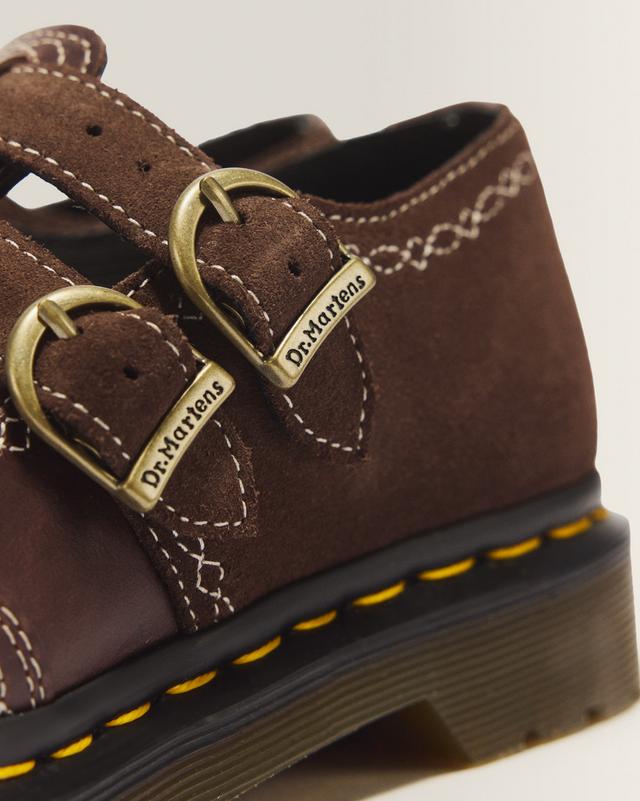 8065 Desert Rodeo Leather & Suede Mary Jane Shoes