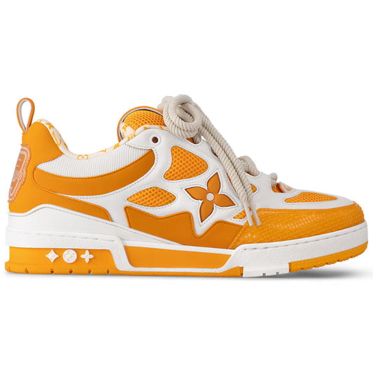 Louis Vuitton LV Skate Sneaker â€˜White/Orange Monogram Flowerâ€™