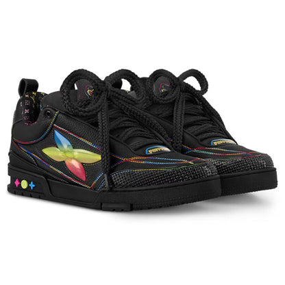 Louis Vuitton LV Skate Sneaker â€˜Black Rainbow Monogram Flowerâ€™