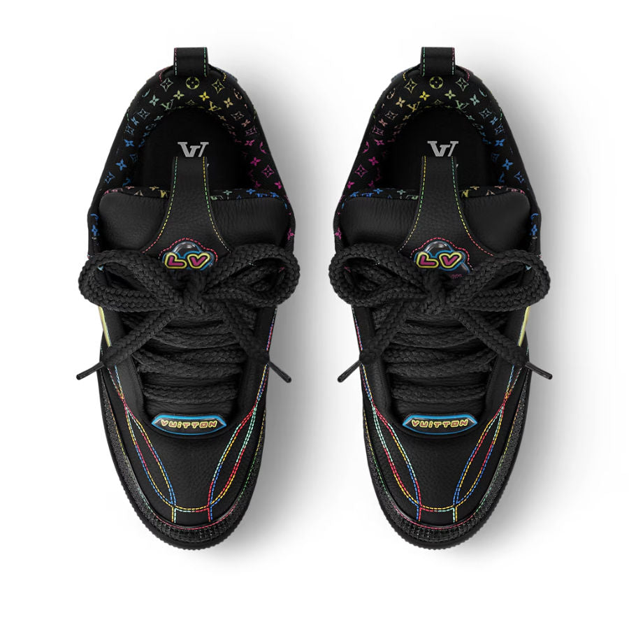 Louis Vuitton LV Skate Sneaker â€˜Black Rainbow Monogram Flowerâ€™