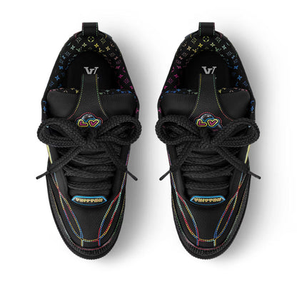 Louis Vuitton LV Skate Sneaker â€˜Black Rainbow Monogram Flowerâ€™