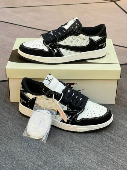 Louis Vuitton x Nike Air Jordan 1 Low â€œPanda Monogramâ€