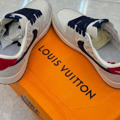 Louis Vuitton x Nike Air Jordan 1 Low â€œTricolor Monogramâ€ (Custom)