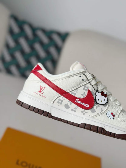 LV x Nike Air Force 1 Low â€œHello Kitty Monogram Redâ€