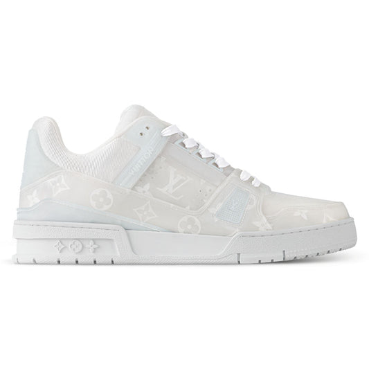 LV Trainers Monogram-Printed Translucent PVC White