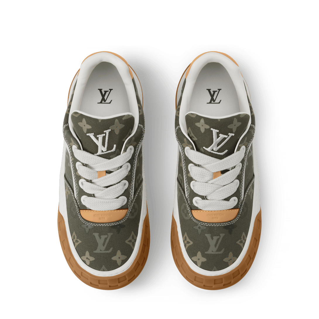 LV Tilted Sneaker Khaki Green