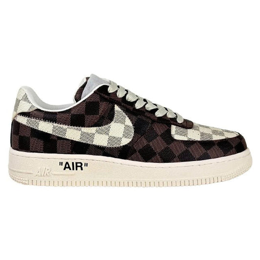 Louis Vuitton x Nike Air Force 1 â€˜Damier Brown/ Whiteâ€™