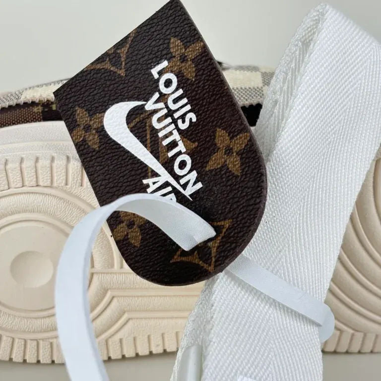 Louis Vuitton x Nike Air Force 1 â€˜Damier Brown/ Whiteâ€™