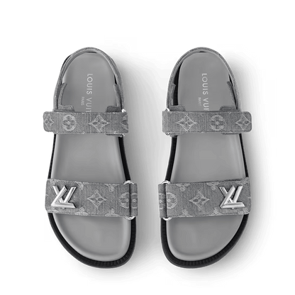 LV Sunset Flat Comfort Sandals â€˜Grayâ€™