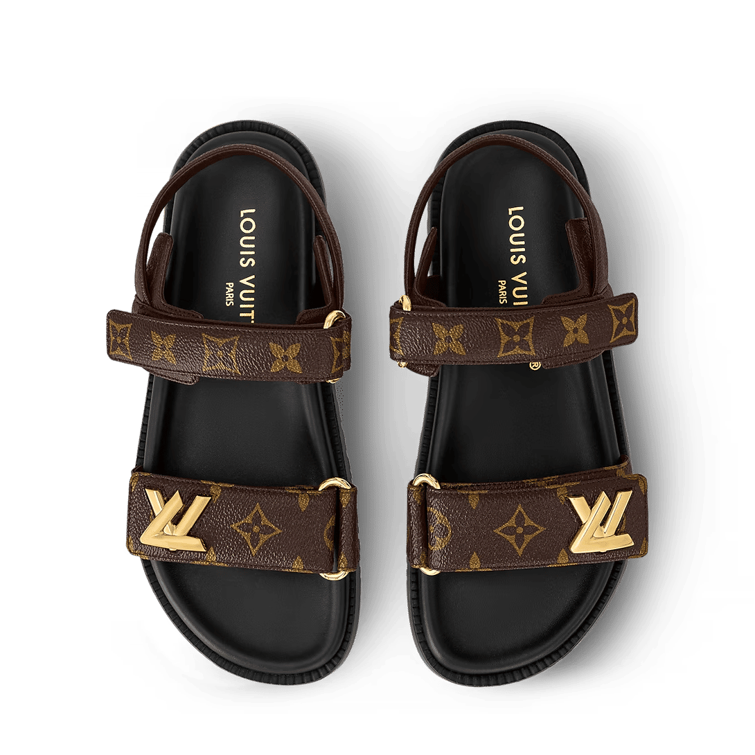 LV Sunset Flat Comfort Sandals â€˜Cocoa Brownâ€™