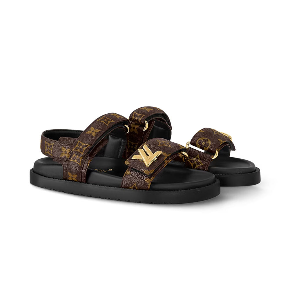 LV Sunset Flat Comfort Sandals â€˜Cocoa Brownâ€™