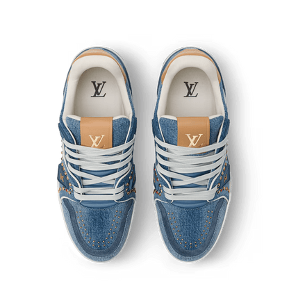 LV Trainer Blue Denim Swarovski