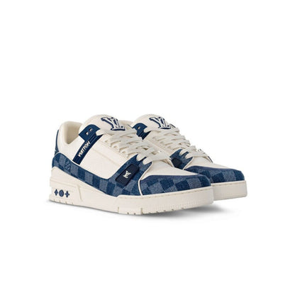 Louis Vuitton LV Trainer Sneaker â€˜Damier Denim Blueâ€™