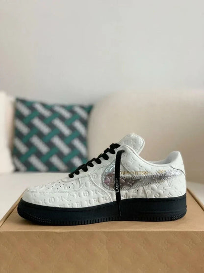 Louis Vuitton x Nike Air Force 1 Low â€˜White Black Silverâ€™