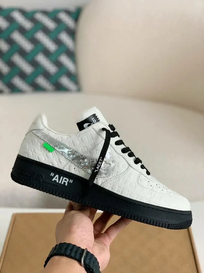 Louis Vuitton x Nike Air Force 1 Low â€˜White Black Silverâ€™