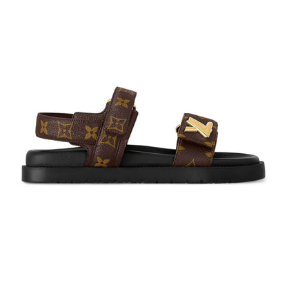 LV Sunset Flat Comfort Sandals â€˜Cocoa Brownâ€™