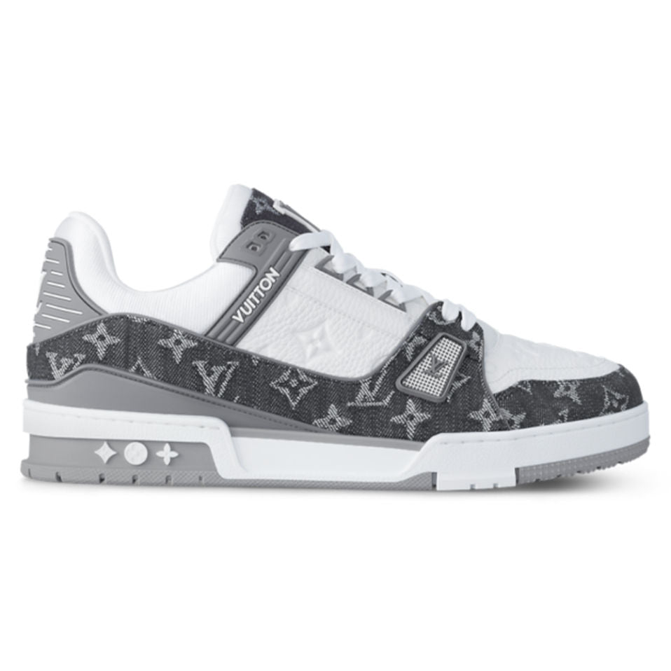 Louis Vuitton LV Trainer Sneaker â€˜Denim Monogram Greyâ€™