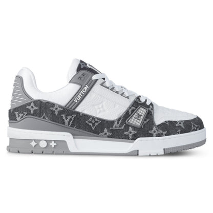 Louis Vuitton LV Trainer Sneaker â€˜Denim Monogram Greyâ€™