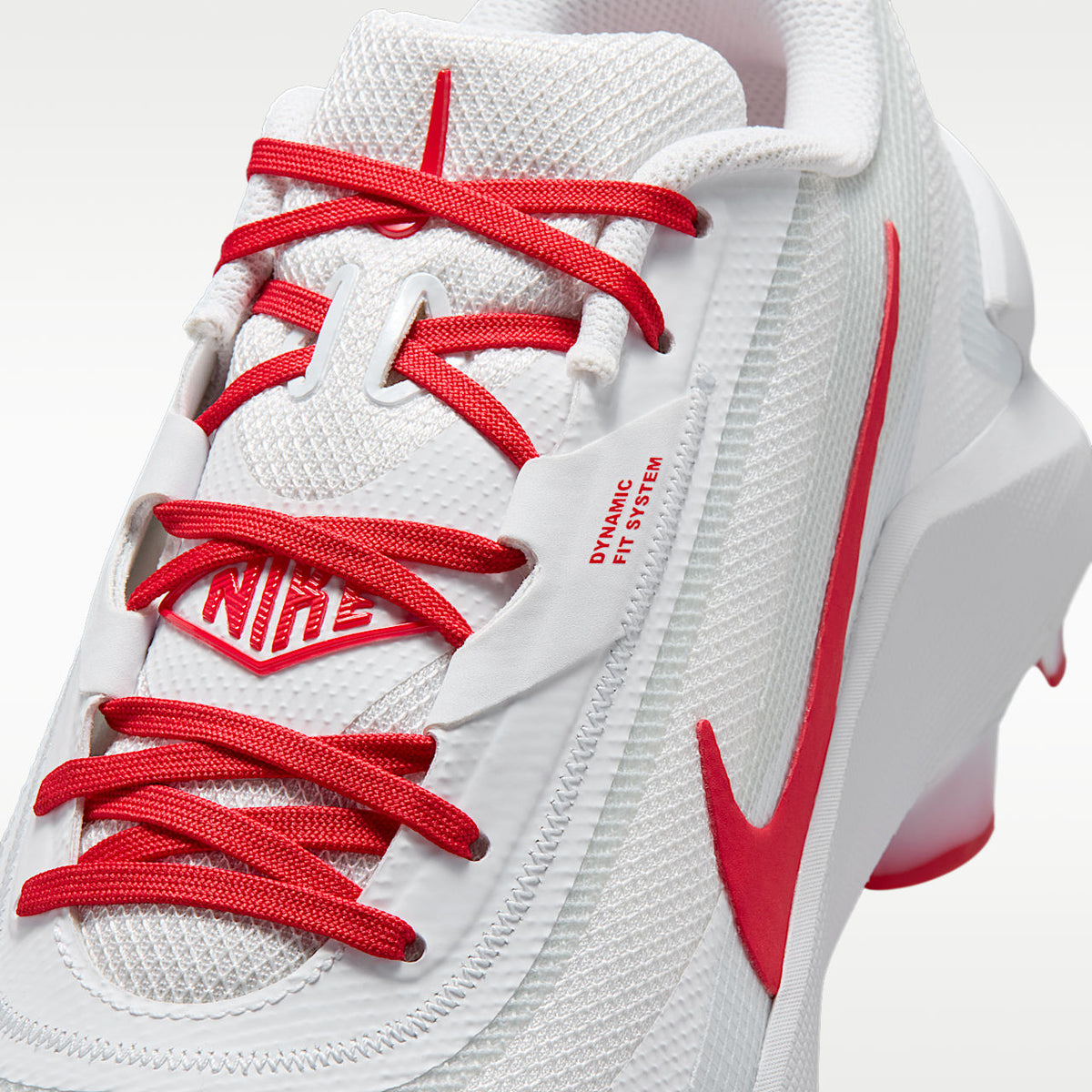 Unisex Diamond Showcase MCS Baseball Cleats Cushlon Midsole White/University Red