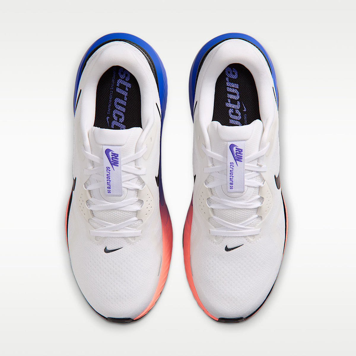 Structure 26 Men's Road Running Shoes White/Atomic Pink/Racer Blue/Black