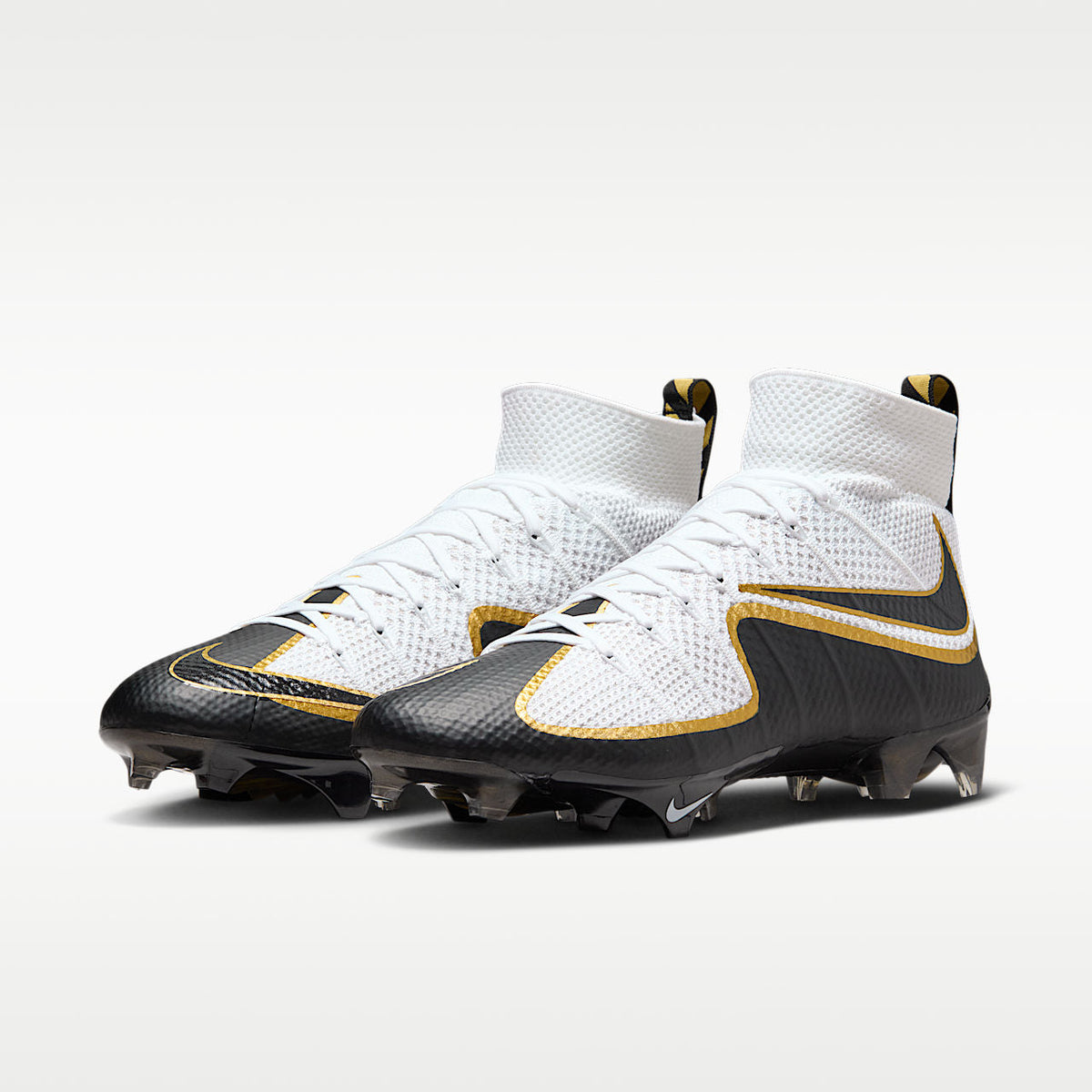 Vapor Edge 360 Untouchable Men's Football Cleats White Metallic Gold Black