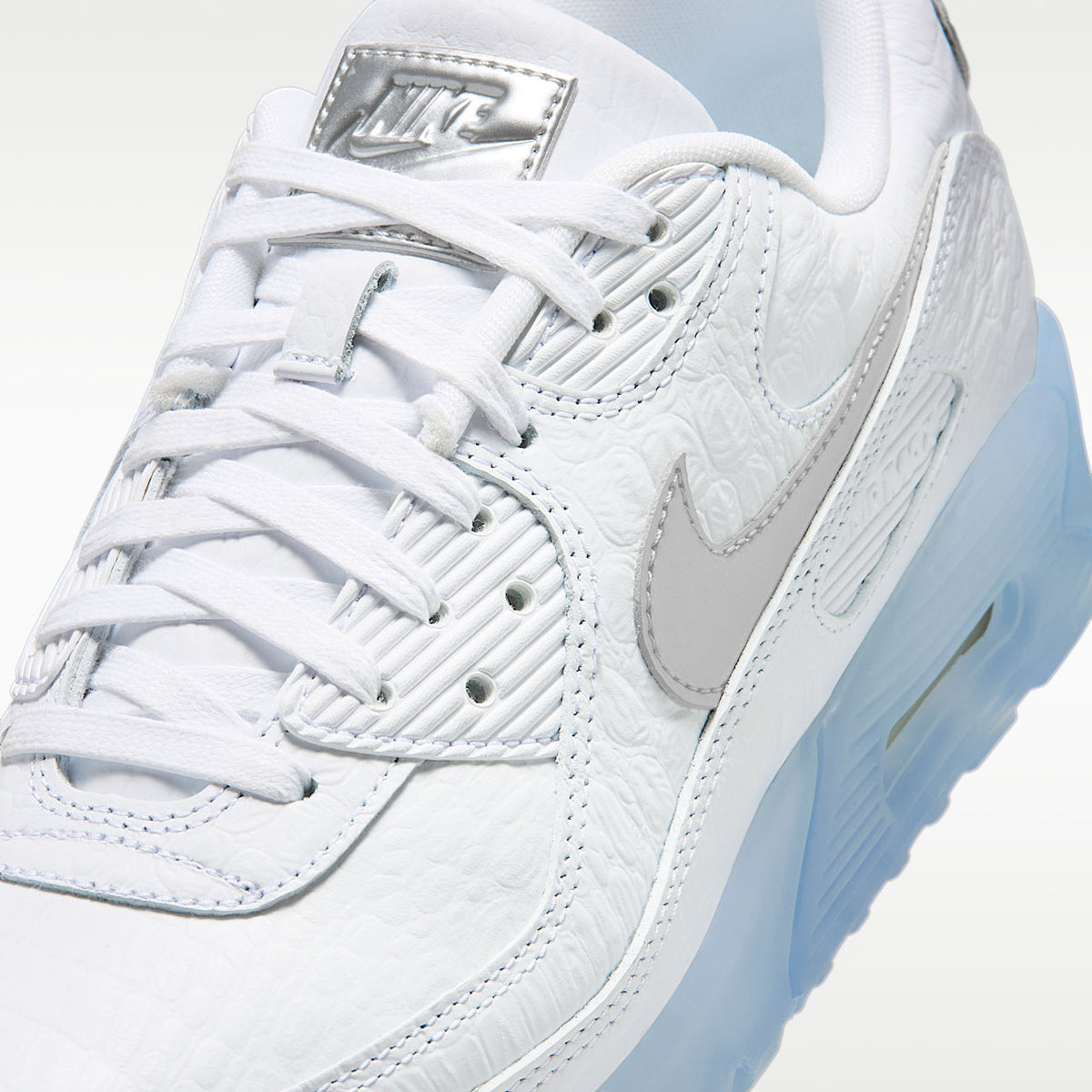 Air Max Terrascape 90 Men's Shoes Leather White Blue Tint Pure Platinum Chrome