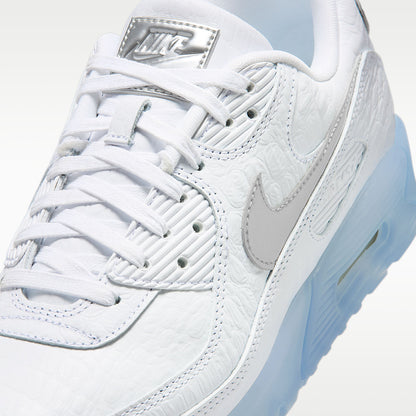 Air Max Terrascape 90 Men's Shoes Leather White Blue Tint Pure Platinum Chrome