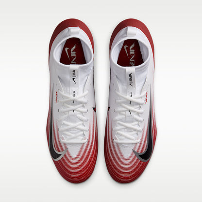 Vapor Pro 1 Football Cleats Air Zoom White/Team Crimson/Metallic Silver/Black