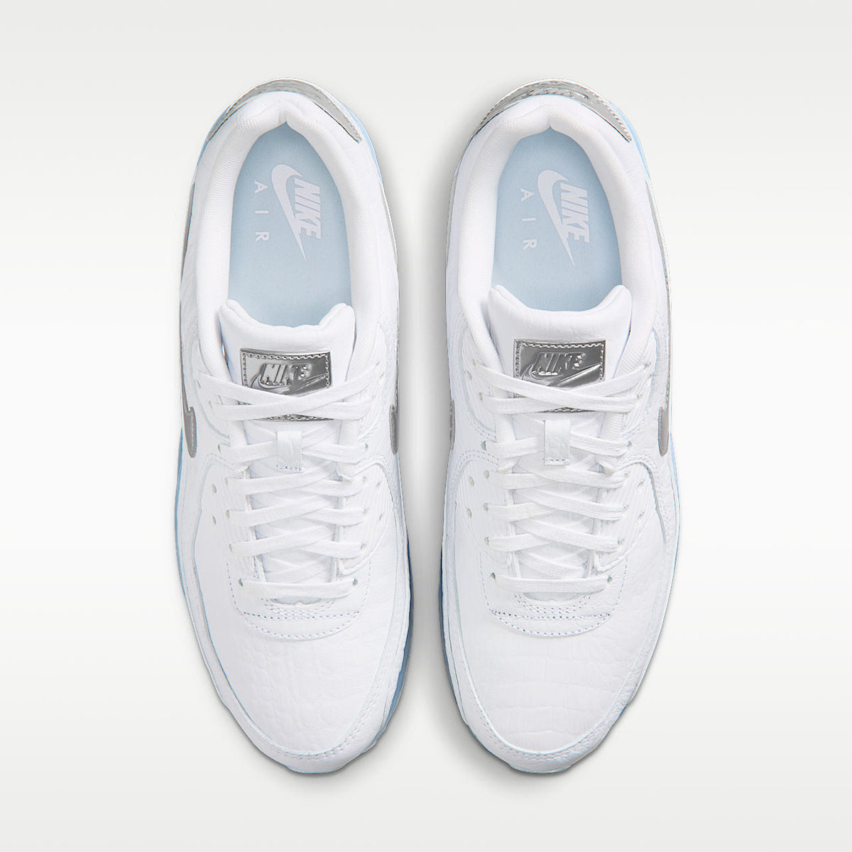 Air Max Terrascape 90 Men's Shoes Leather White Blue Tint Pure Platinum Chrome